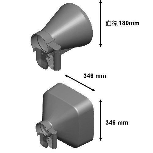 { 圓形方形風罩組 }