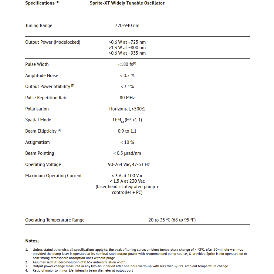 M SQUARED SPRITE-XT可調式自動快速鈦寶石雷射器 - 商品圖 2