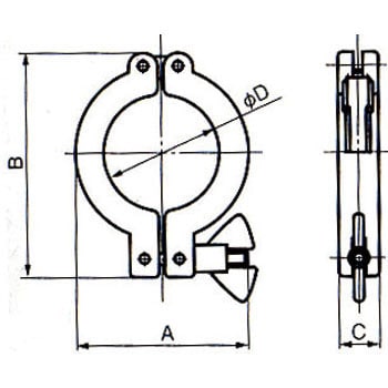 ULVAC 快速接頭夾具 Quick Coupling Clamp SCK-1040 和更多型號 - 商品圖 3