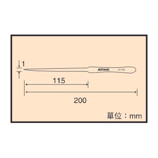 ALSTRONG 超長尖頭不鏽鋼鑷子 TZ-104 TZ-104 - 商品圖 2