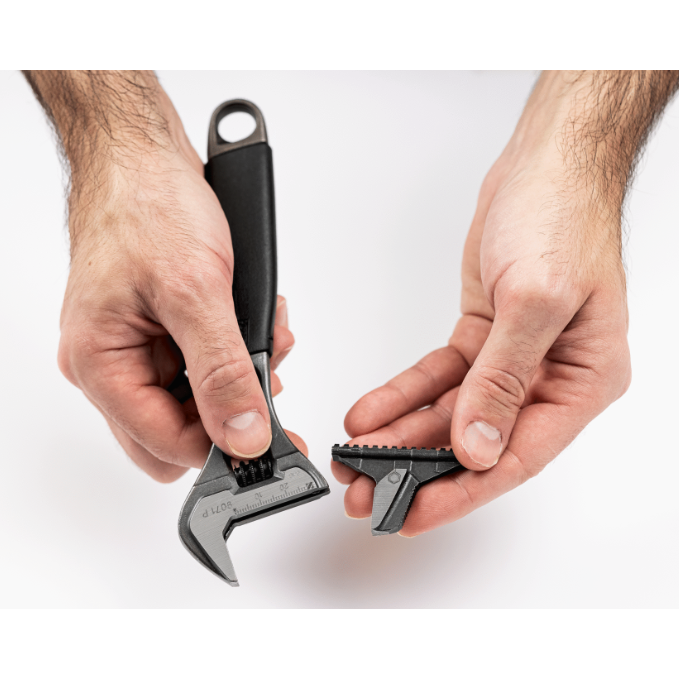 BAHCO 瑞典魚牌 活動扳手 (可替換鉗口, ERGO™握把, 中央螺母磷化) 9070 P 和更多型號 - 商品圖 3