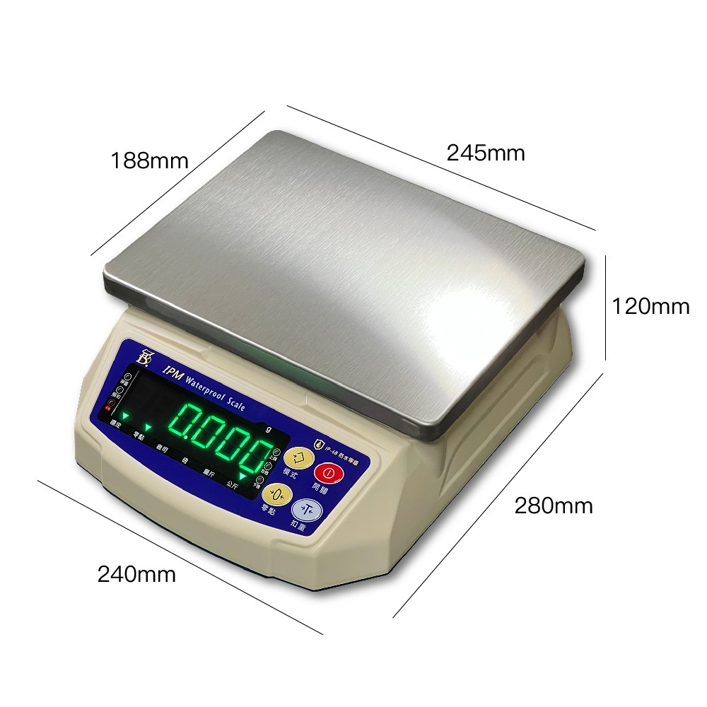 台製 IPM 防水不鏽鋼電子秤 - IACF-IPM30L - 商品圖 1