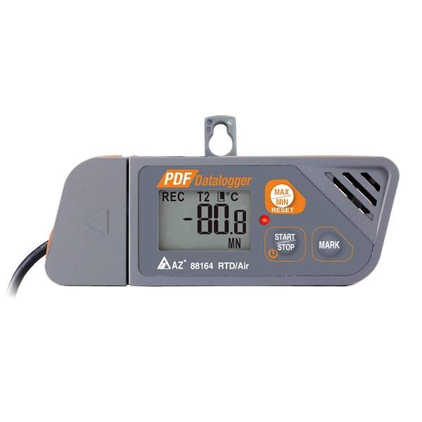 AZ 多次用PT1000超低溫溫度記錄器 (有附測棒，88164) 88164BZ - 商品圖 2
