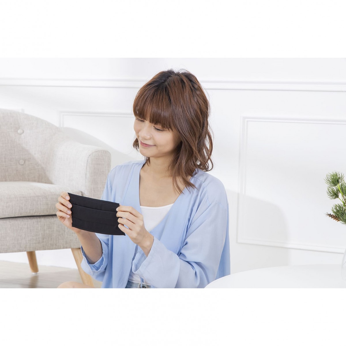 AFC 可水洗抗菌口罩-簡單素色款 A-MK-MK011F0Z01 - 商品圖 5