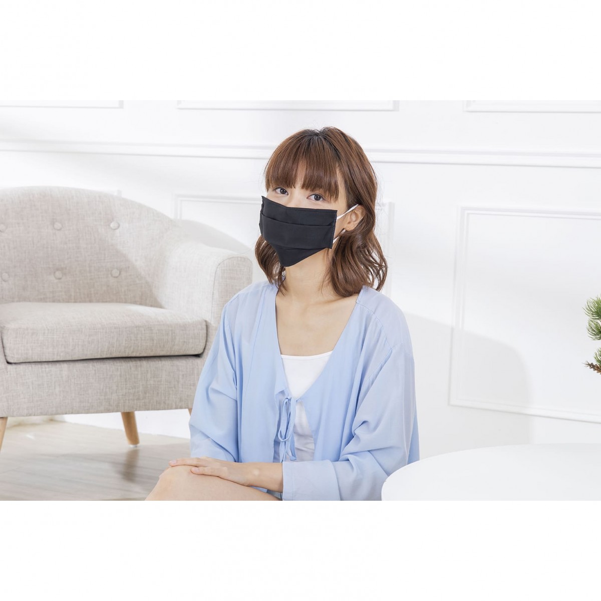 AFC 可水洗抗菌口罩-簡單素色款 A-MK-MK011F0Z01 - 商品圖 6