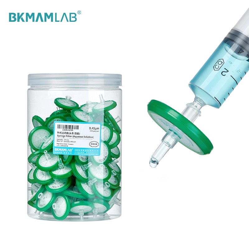 BKMAM Nylon 尼龍 高階進口膜針筒過濾器 小飛碟 過濾膜 (疏水適合有機溶劑)（Syringe Filter） 110414002 和更多型號 - 商品圖 3