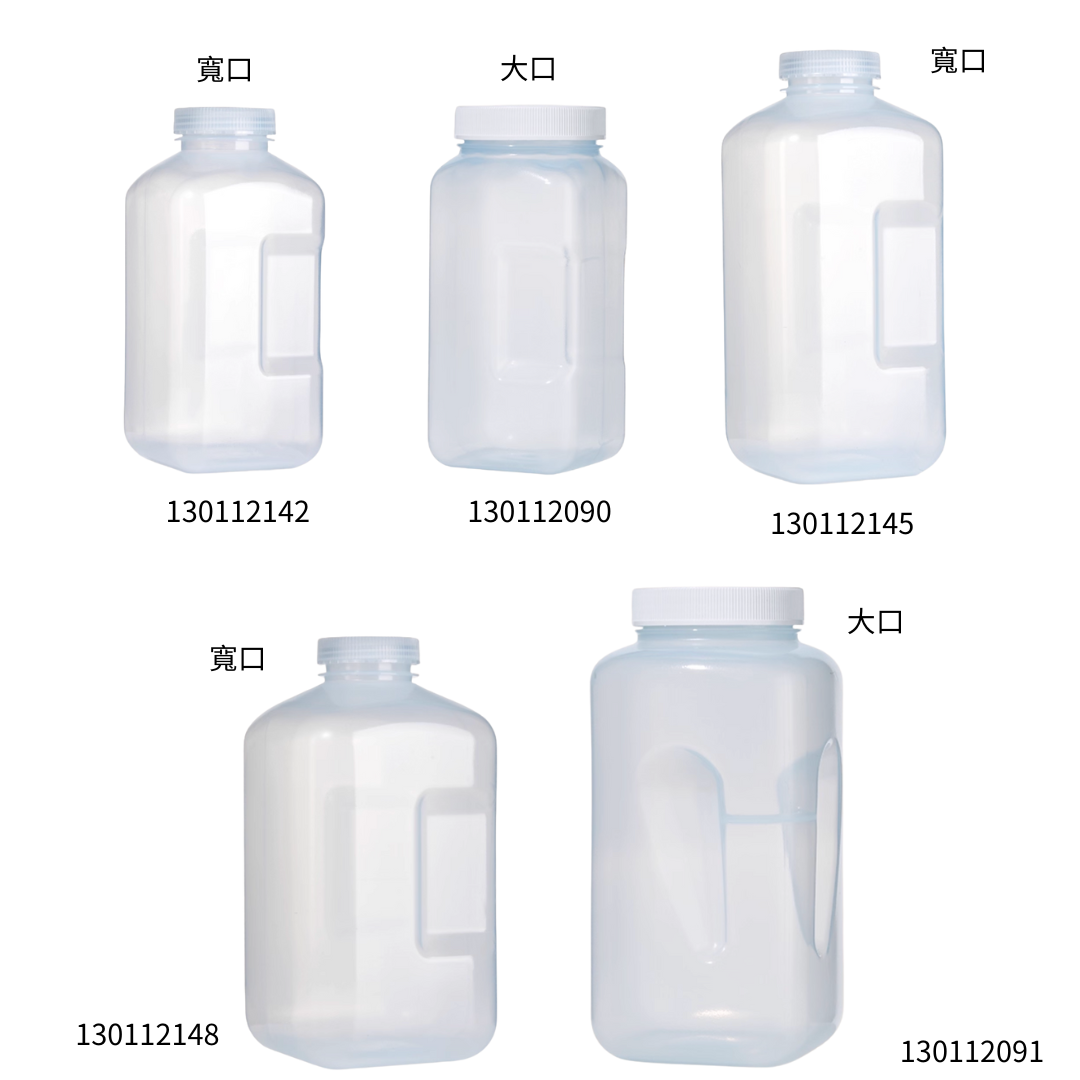 BKMAM / Labshark PP塑膠細口/寬口/大口 試劑瓶 (方形) 130112137 和更多型號 - 商品圖 2