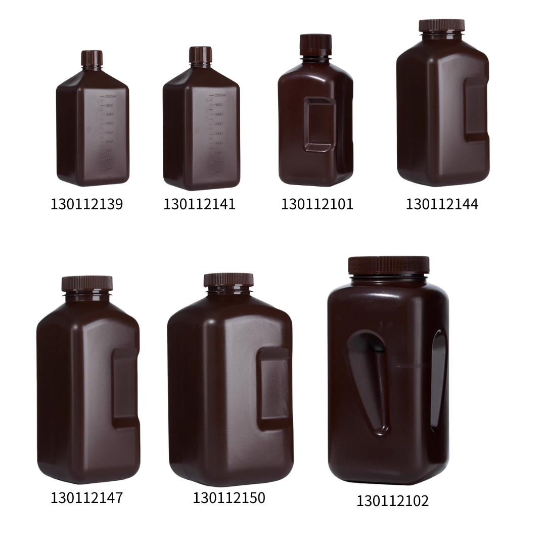 BKMAM / Labshark HDPE塑膠細口/寬口/大口 試劑瓶 (方形) 130112139 和更多型號 - 商品圖 2