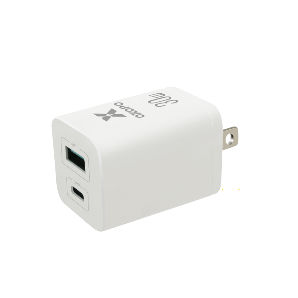 OXOPO 乂靛馳 USB雙孔快速充電器 30W ( Type A+C ) 支援 iphone / IOS / Android - 商品圖 2