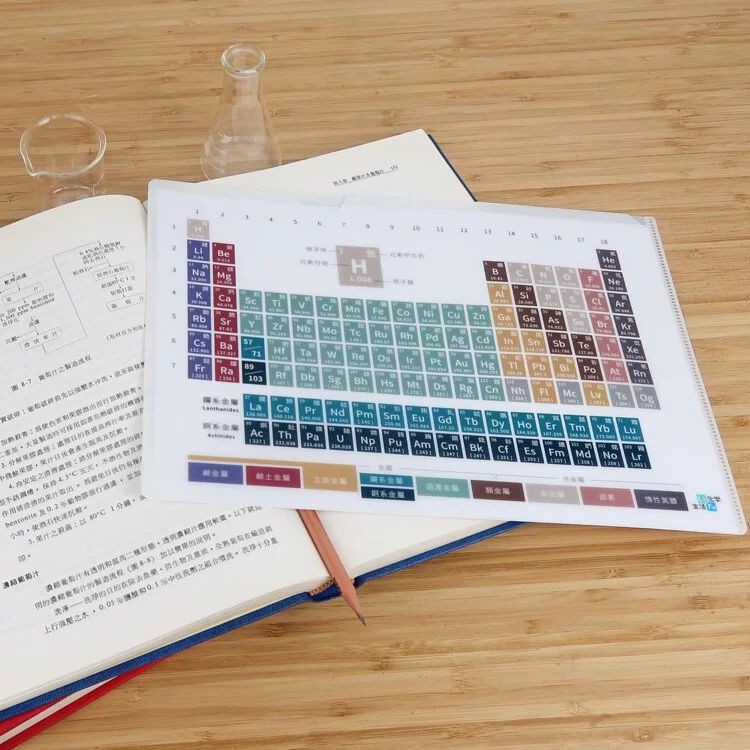 LiFe生活化學 元素週期表資料夾 (L型A4) -馬卡龍+沉穩大地(兩入) - SAEF0012-1Y2055 - 商品圖 2