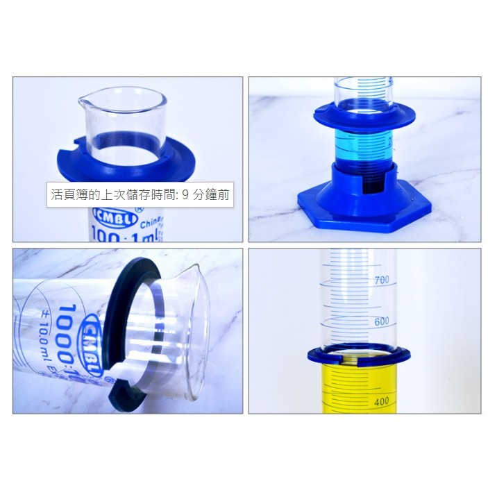 玻璃塑膠底量筒 經濟型 - 商品圖 2