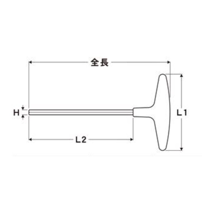 EIGHT 強力T型六角扳手 018 018-2.0 和更多型號 - 商品圖 2
