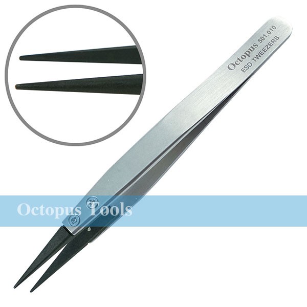 Octopus ESD防靜電鑷子 細尖 501.01001 和更多型號 - 商品圖 1
