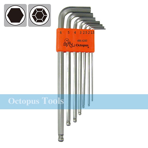 Octopus 章魚牌 球型六角扳手 486.4260 和更多型號 - 商品圖 2