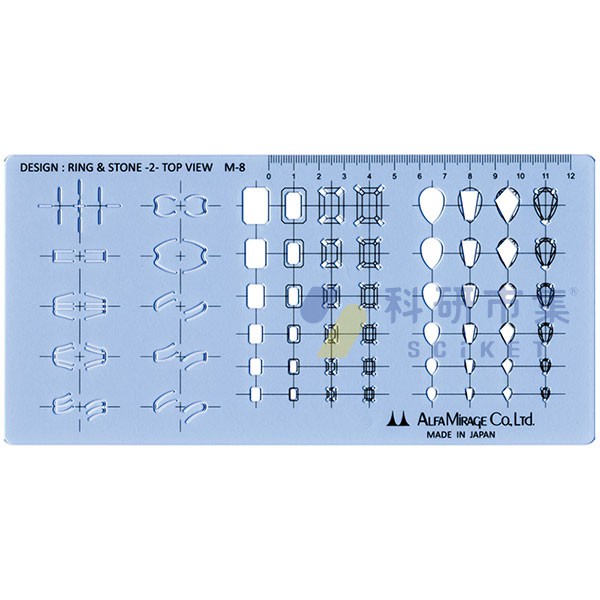 MIRAGE 珠寶設計繪圖模板 649.010 和更多型號 - 商品圖 10