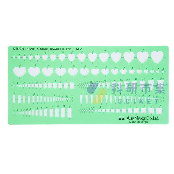 MIRAGE 珠寶設計繪圖模板 649.010 和更多型號 - 商品圖 4