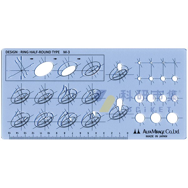 MIRAGE 珠寶設計繪圖模板 649.010 和更多型號 - 商品圖 5