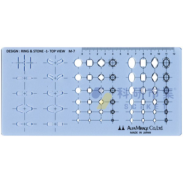 MIRAGE 珠寶設計繪圖模板 649.010 和更多型號 - 商品圖 9