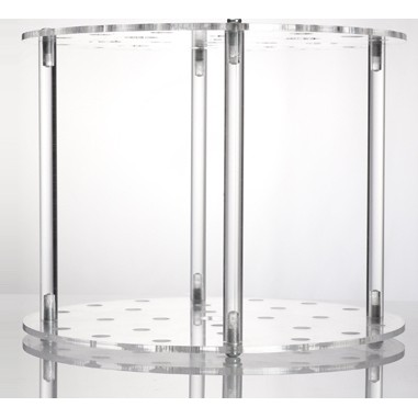 玻璃可旋轉立式圓盤移液管架-經濟型 - 商品圖 2