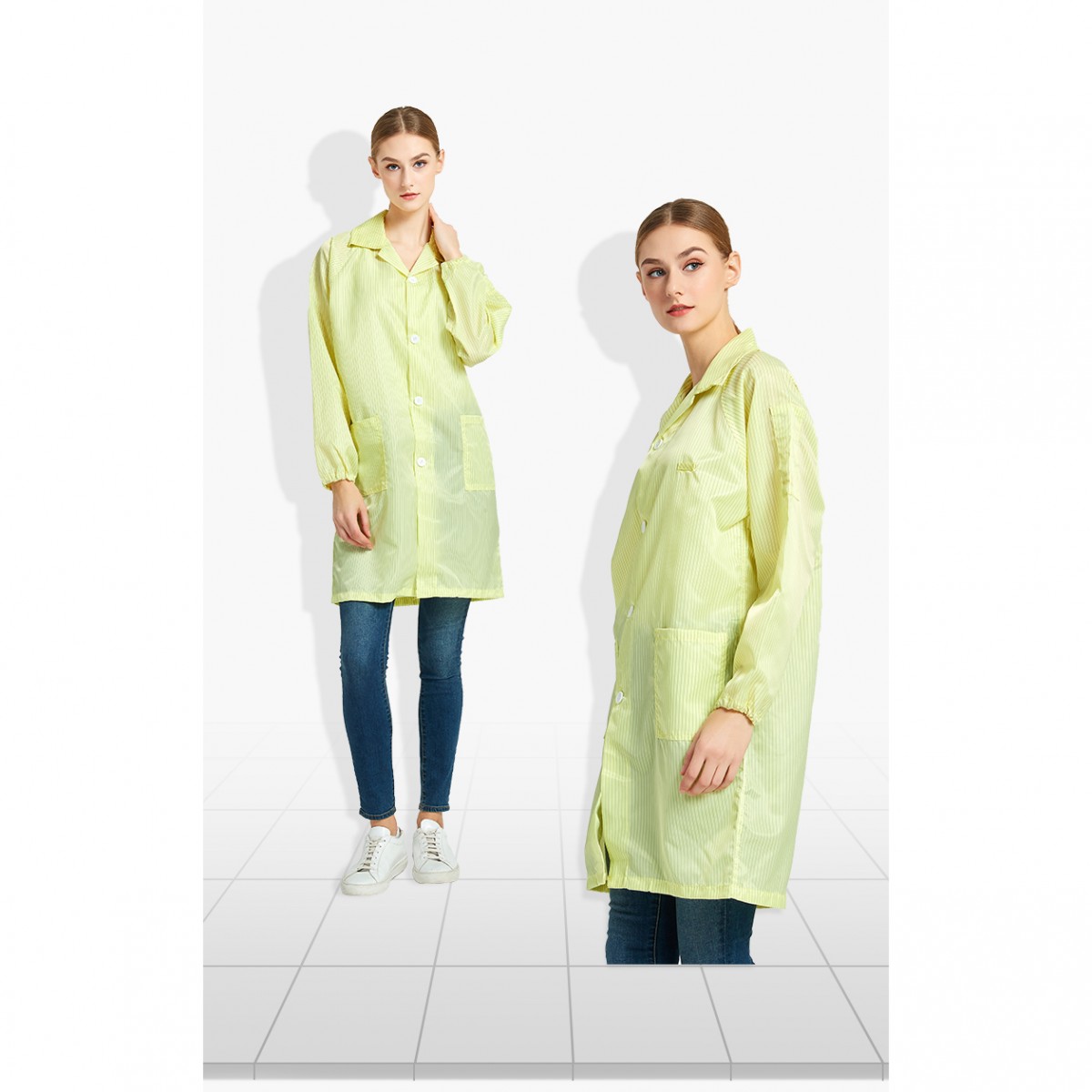 Seagebel 無塵防靜電鈕釦大衣 - 商品圖 4