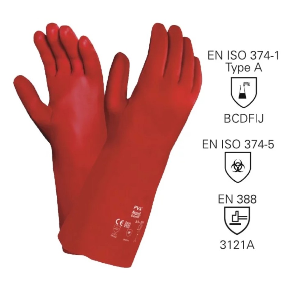 Ansell PVA防化學手套 15-554 和更多型號 - 商品圖 2
