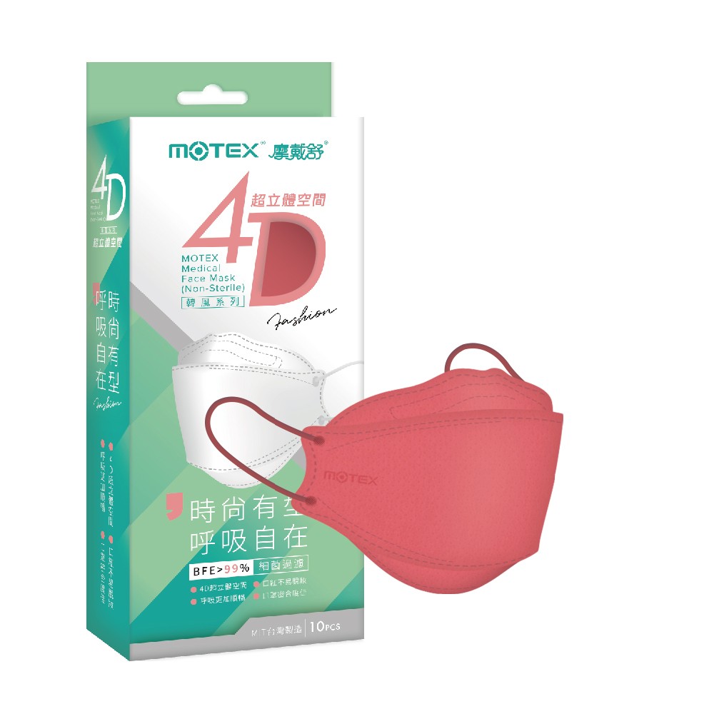 MOTEX 摩戴舒 4D立體韓版 醫療用魚型口罩 (未滅菌) - 商品圖 2