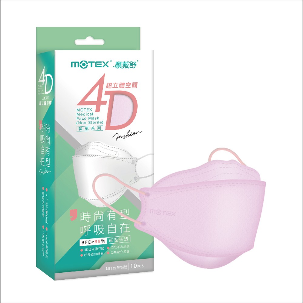 MOTEX 摩戴舒 4D立體韓版 醫療用魚型口罩 (未滅菌) - 商品圖 3