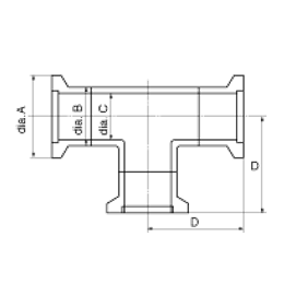 ULVAC 真空管件 TEE 三通 NW16-TEE 和更多型號 - 商品圖 2