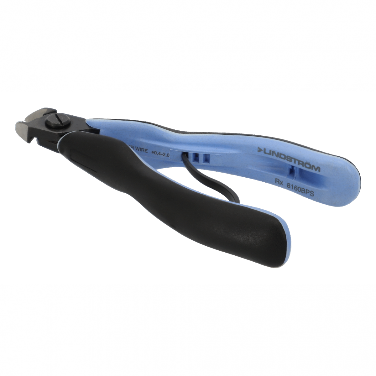 Lindström ERGO™ 性能專用 斜口鉗 工具鉗 尖嘴鉗，具有獨特的橢圓形刀頭和緩衝刀尖 RX8160BPS - 商品圖 2