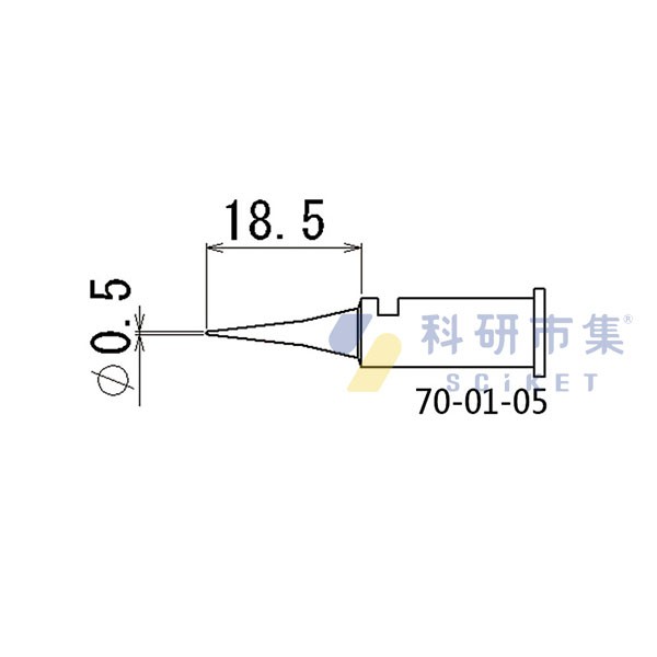 Kotelyzer 中島銅工 烙鐵頭 細尖型 70-01-05 - SATUI0924-5257005 - 商品圖 1