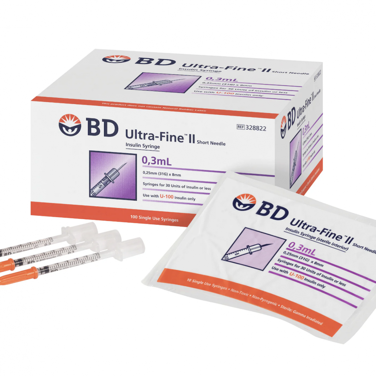 { 胰島素空針 03ml針頭31G }