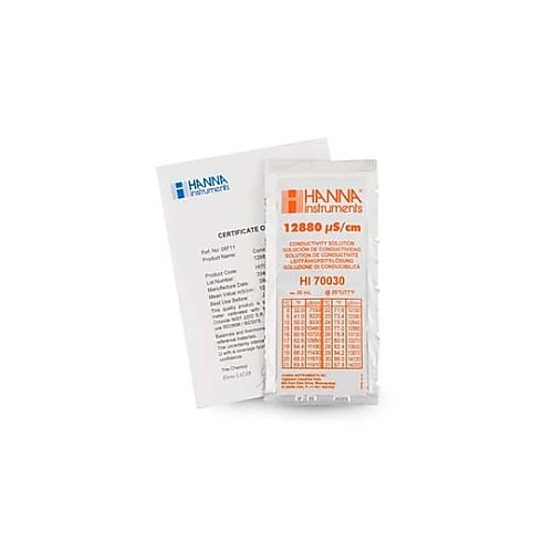 Hanna Instruments EC標準溶液（標準型）12.88毫西門子/釐米，附帶HI 70030C證書及其他項目。 HI7035M 和更多型號 - 商品圖 14