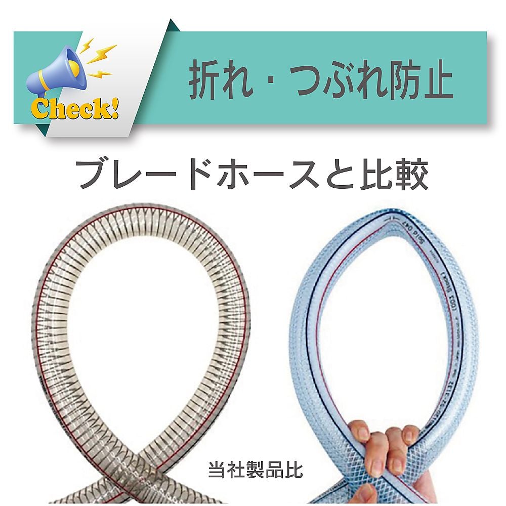 TOYOX CO., LTD. 壓力軟管，適用於水、油、化學品及空氣 (用於工廠設備及機械配管) TOYOSPRING軟管 內徑 19.0 mm x 外徑 26.0 mm 長度 1 m 及其他 TS-19-1 和更多型號 - 商品圖 3