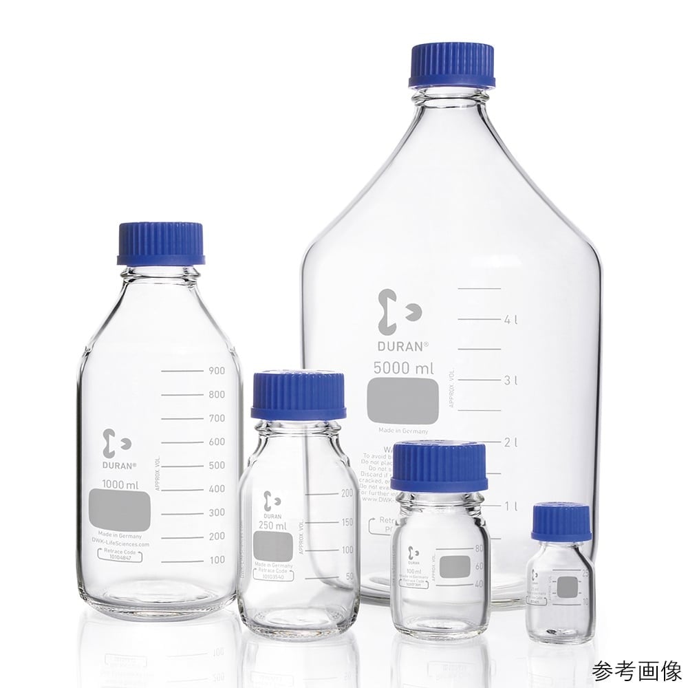 圓形螺旋蓋瓶SCC (Duran ® 附藍蓋) 100 毫升 透明 及其他 - 商品圖 5