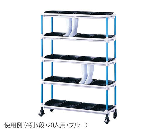 抗菌鞋靴架 4排4層/粉紅色 適用16人 及其他 - 商品圖 3