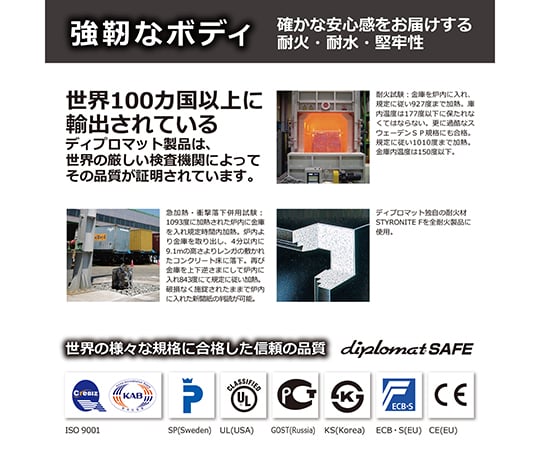 防火保險箱 (雙鎖型) 50 公升及其他 060EKR3 和更多型號 - 商品圖 7