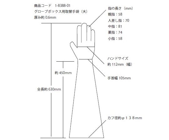 AS ONE Corporation 雙面手套箱 DGB-1000-L - 商品圖 4