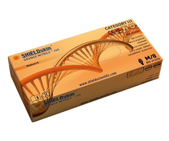 Chemical Resistant Gloves ORANGE NITRILE S 90 Pieces - ABP-4106001 - 商品圖 3