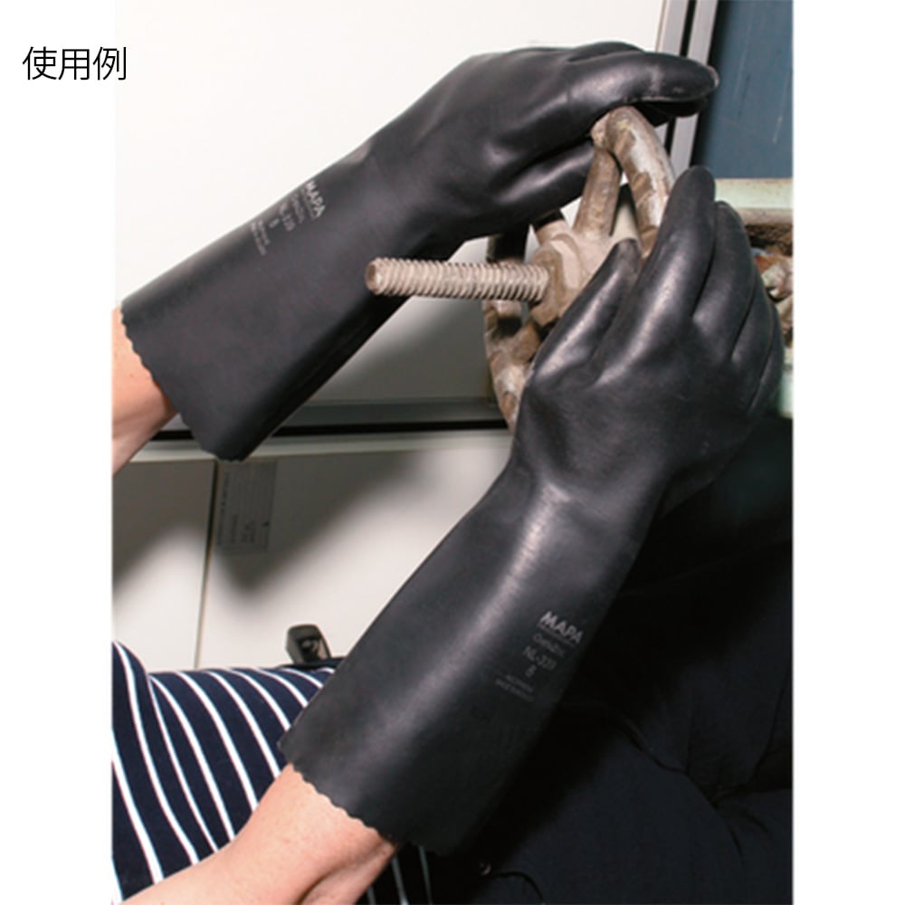 Chemical Resistant Thick Neoprene Gloves UltraNeo Black M - ABP-4252504 - 商品圖 2