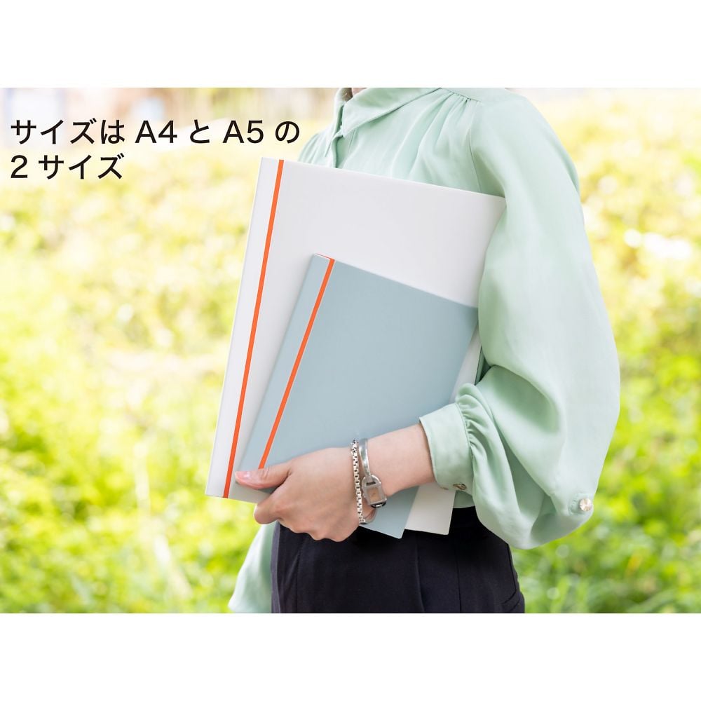 抽換式無環筆記 SlideNote A4 雙開式 深灰色 2入 及其他 SN3SA4-LB 和更多型號 - 商品圖 5