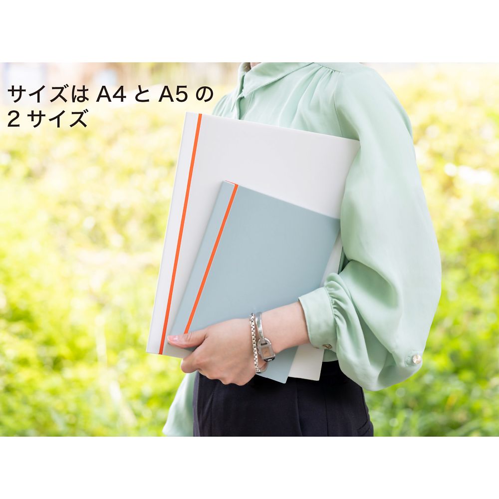 投影片式無環筆記本 SlideNote A5 雙開式 白色 2入 及其他 SN3SA5-LB 和更多型號 - 商品圖 5