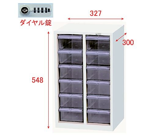 All-Lock 物品用櫃體轉盤鎖，2排6層 Polycutlet 及其他 MCG-12C 和更多型號 - 商品圖 3