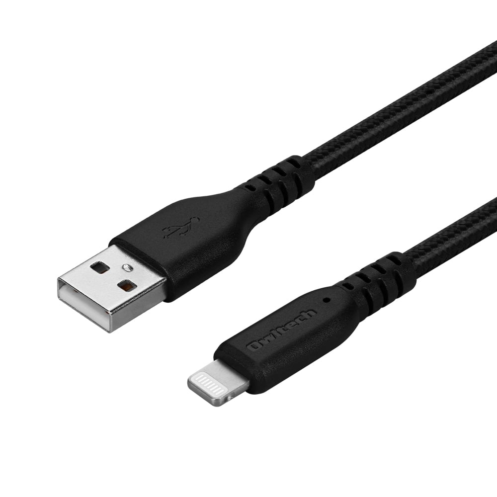 快速充電 2.4 A/資料傳輸 Type-A 對 Lightning 連接線 黑色 約 42 公克 及其他 OWL-CBA4LA5-WH 和更多型號 - 商品圖 3