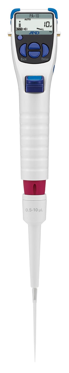電動微量吸管容量範圍：10μL PA-10 (附一般校正文件，校正點：3點) 及其他 PA20-00A00 和更多型號 - 商品圖 2