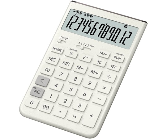 卡西歐設計計算機舒適 只需輸入12位數 (米白色) 及其他 JT-200T-WE-N 和更多型號 - 商品圖 2