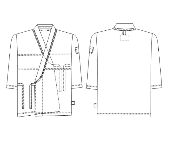 Nagaileben 病患服 橘色 S號 及其他 FK1461 和更多型號 - 商品圖 7