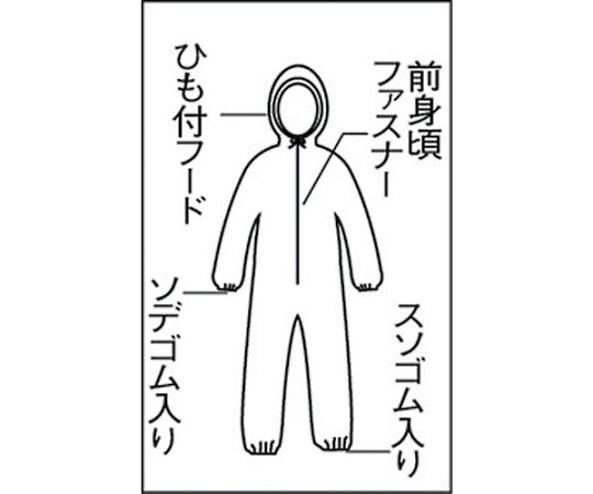 不織布拋棄式防護衣M號及其他 TPC-Z-L 和更多型號 - 商品圖 5
