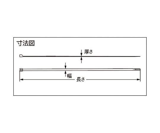 Met 不鏽鋼釘 附束線帶 黑色 3.5公釐 x 20 及其他 MET32111R 和更多型號 - 商品圖 3