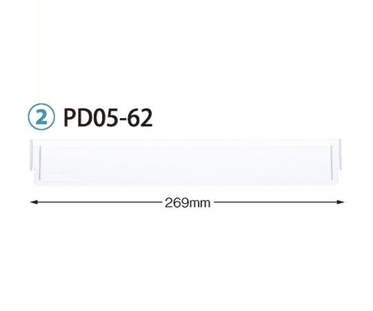 SAKASE CHEMICAL Co., Ltd. 隔板 適用托盤64-05型 (深度5公分) 寬346 x 高42毫米 及其他 PD05-66 和更多型號 - 商品圖 3