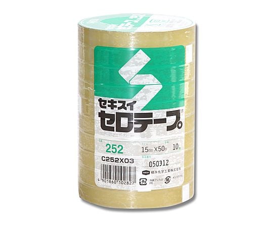 膠帶編號252 12公釐 x 50公尺捲 10捲 及其他 001600610 和更多型號 - 商品圖 2